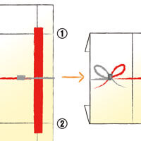 のし袋の折り方1