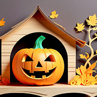 ハロウィンの熨斗紙テンプレート